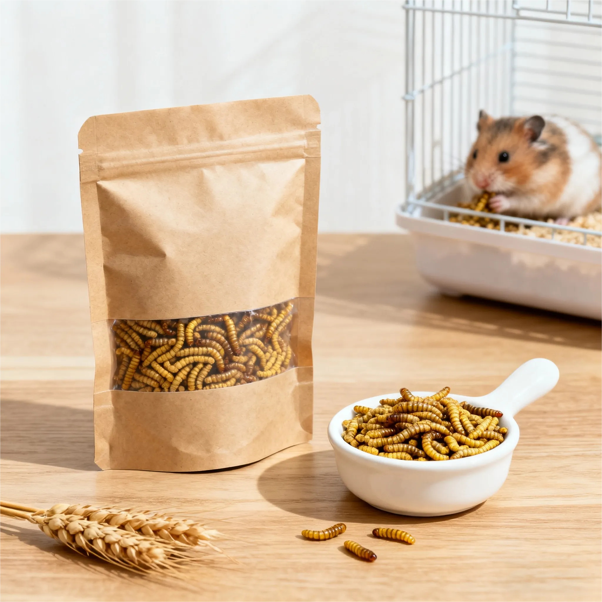 Mealworm pet food ingredient