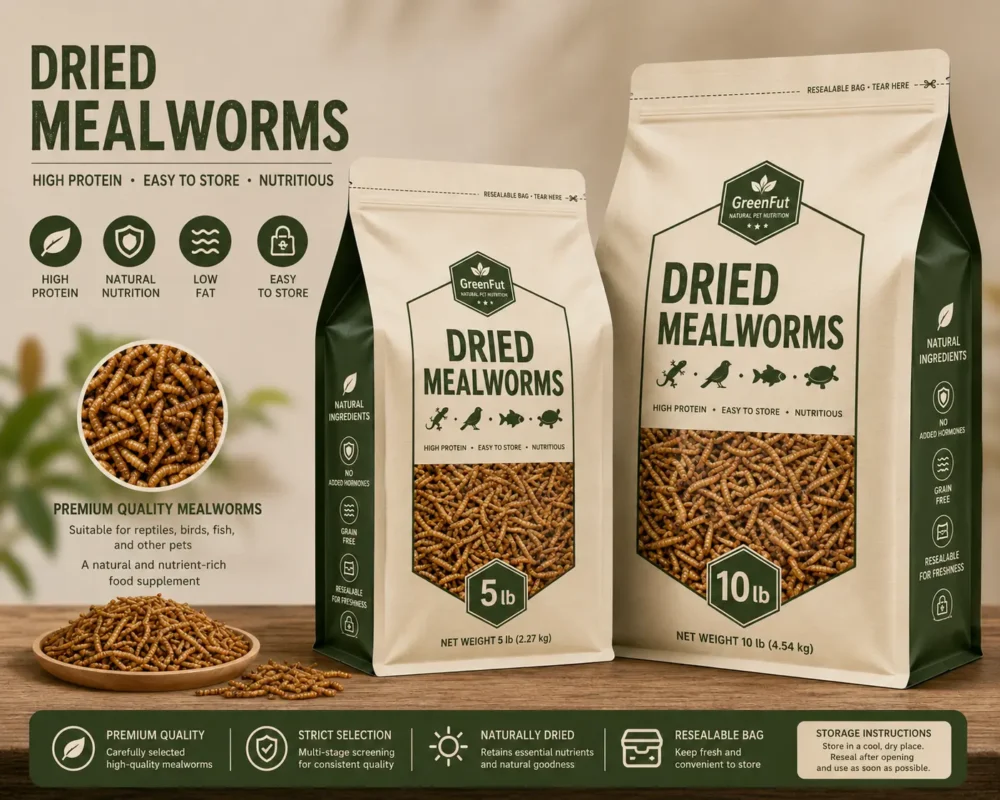 greenfut Custom Dried Mealworms
